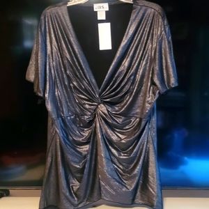 3X Silvery Black Knot Front Top